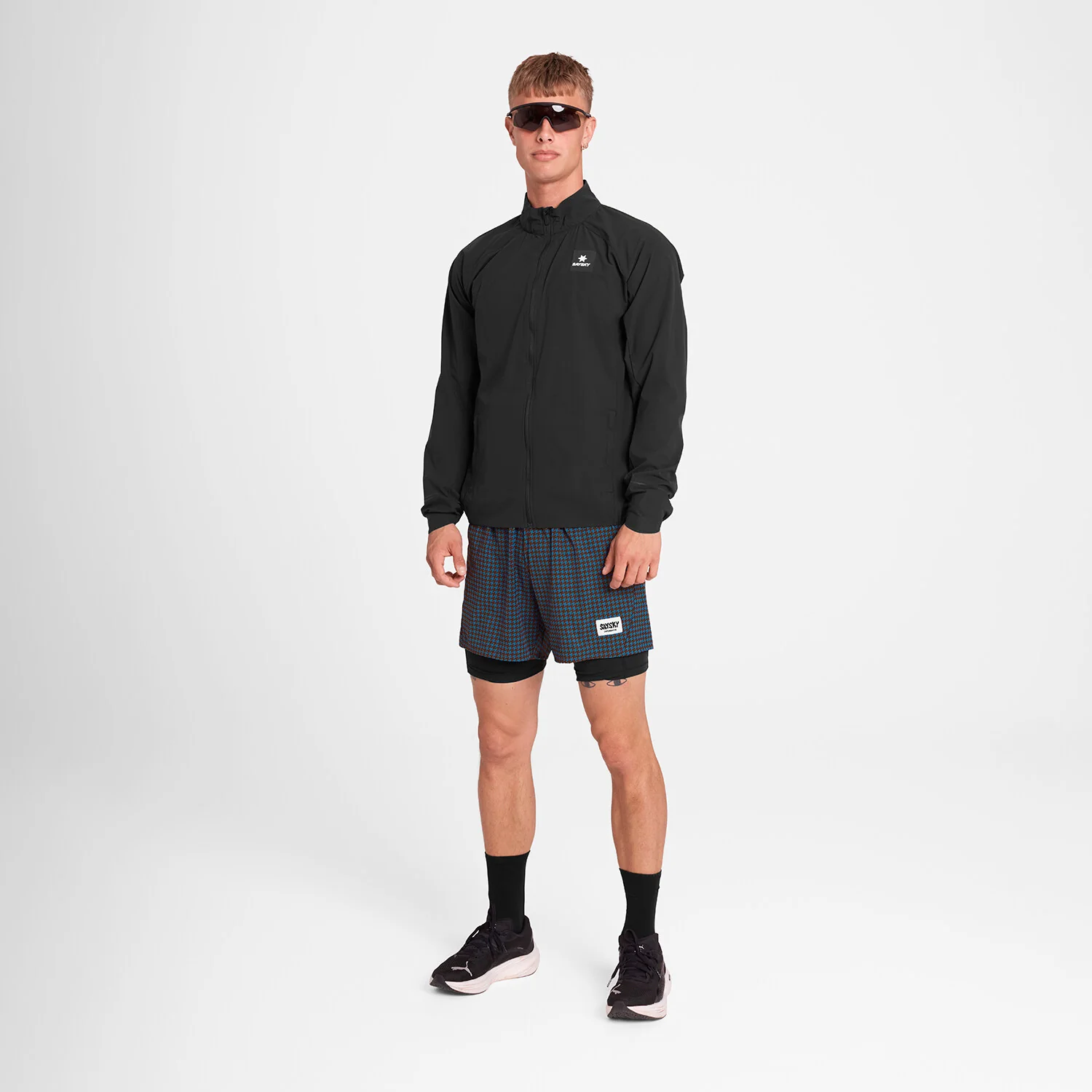 Houndstooth Pace 2 in 1 Shorts 5'' - Image 2