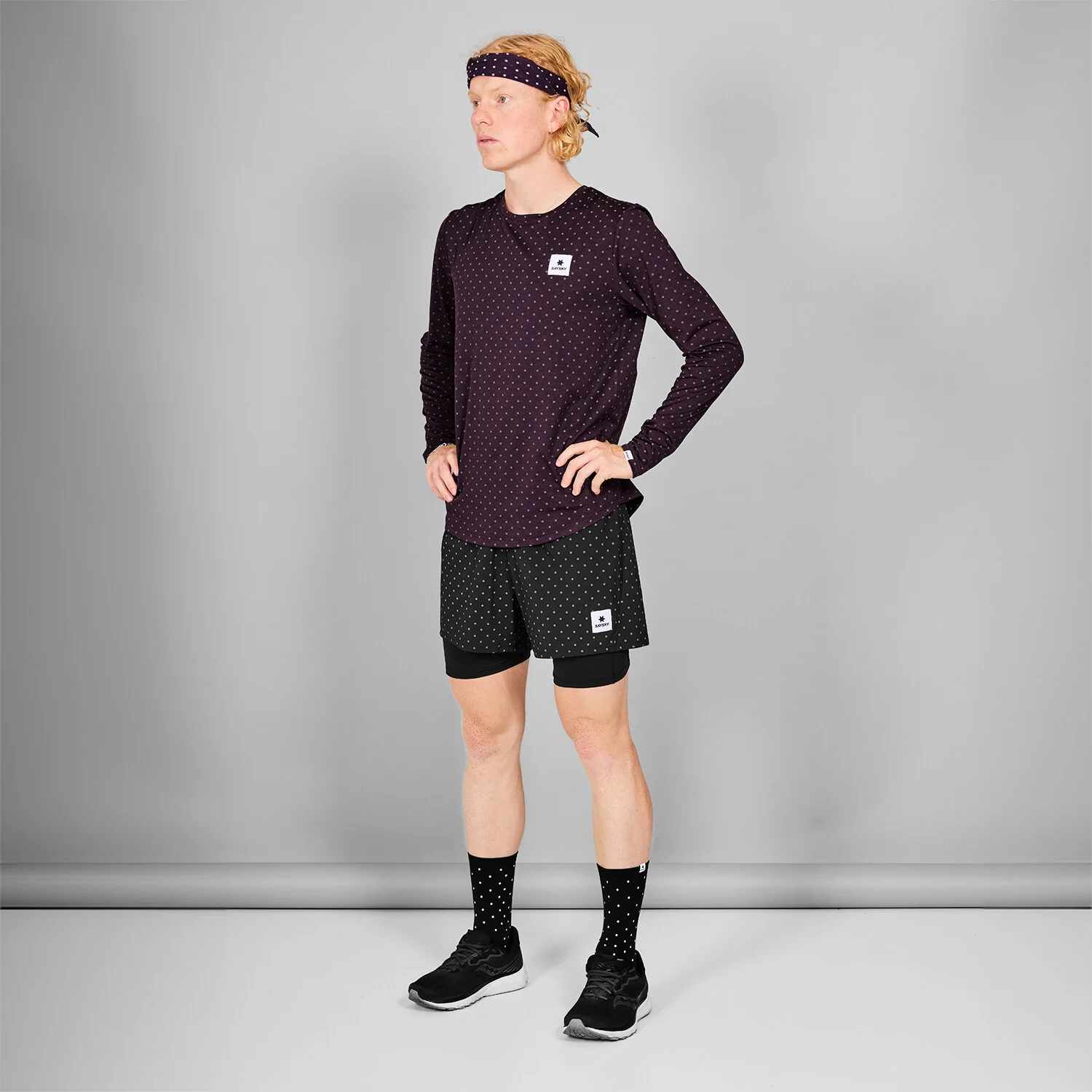 Reflective Polka 2 In 1 Pace Shorts 5" - Image 3